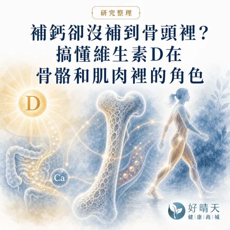 補鈣卻沒補到骨頭裡?維生素D與骨骼和肌肉健康文章封面