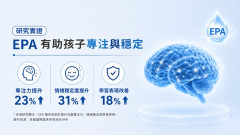 孩子不是不聽話，是大腦需要支持！EPA幫助兒童專注，好晴天健康商城