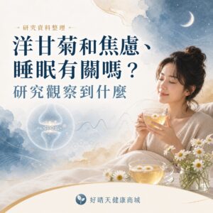洋甘菊、焦慮與睡眠研究文章封面
