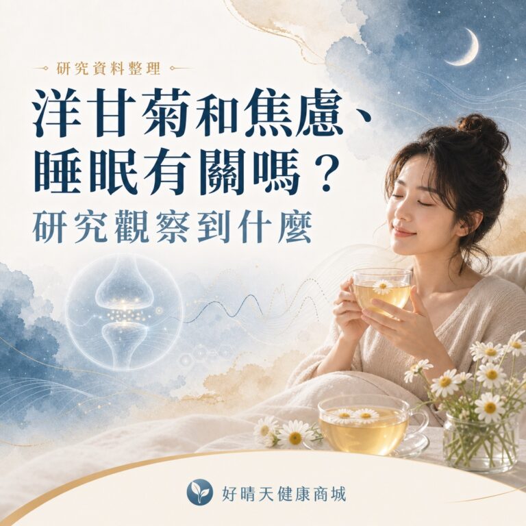 洋甘菊、焦慮與睡眠研究文章封面