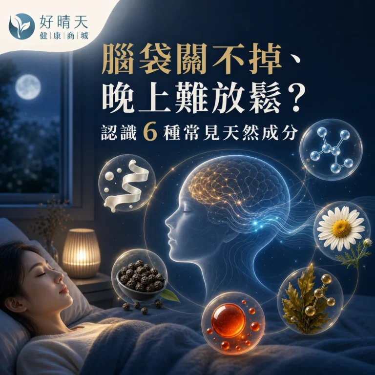 腦袋關不掉、晚上難放鬆?認識 6 種常見天然成分封面